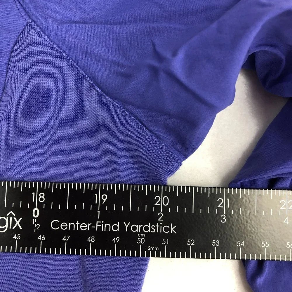 Lucy Women's Size Large Purple Long Sleeve Button Down Shirt Collared - Picture 5 of 10